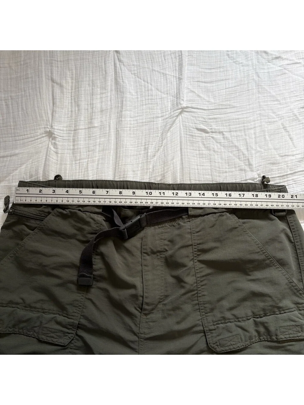 The North Face Men’s Ripstop Convertible Zip Off Cargo Hiking Pants,  Green XXL